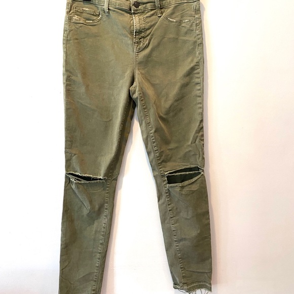J brand Skinny Leg Jungle Green Pant - Picture 3 of 9